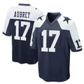 D.Cowboys #17 Brandon Aubrey Player Navy-White Alternate Home Game Ddoa Stitched Jerseys