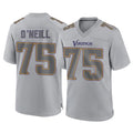 M.Vikings #75 Brian O'Neill Player Gray Atmosphere Fashion Home Game Ddoa Stitched Jerseys