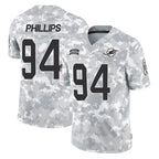 M.Dolphins #94 Jordan Phillips Player Arctic Camo Salute To Service Limited Game Ddoa Stitched Jerseys