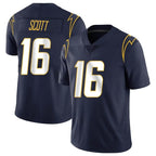 LA.Chargers #16 J.K. Scott Player Navy Limited Vapor Untouchable Home Game Ddoa Stitched Jerseys