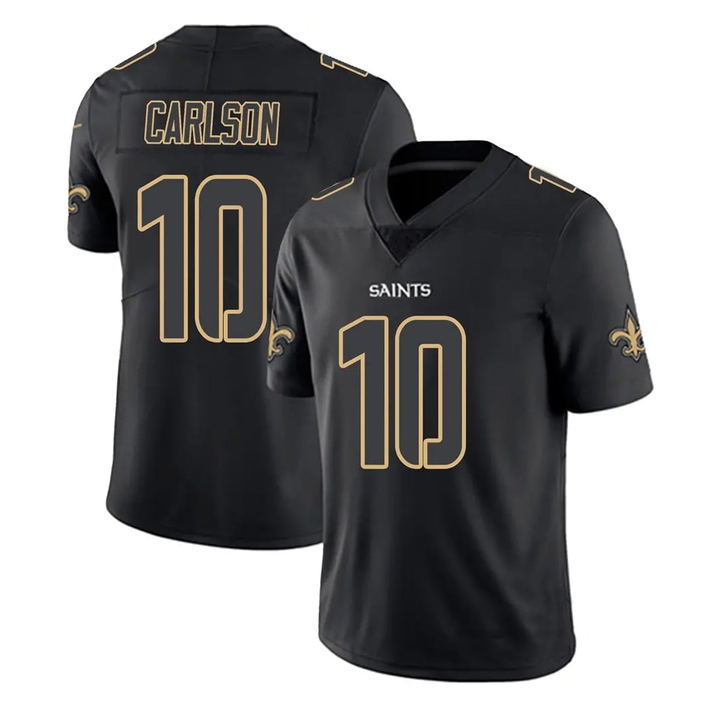 NO.Saints #10 Daniel Carlson Player Black Impact Limited Home Game Ddoa Stitched Jerseys