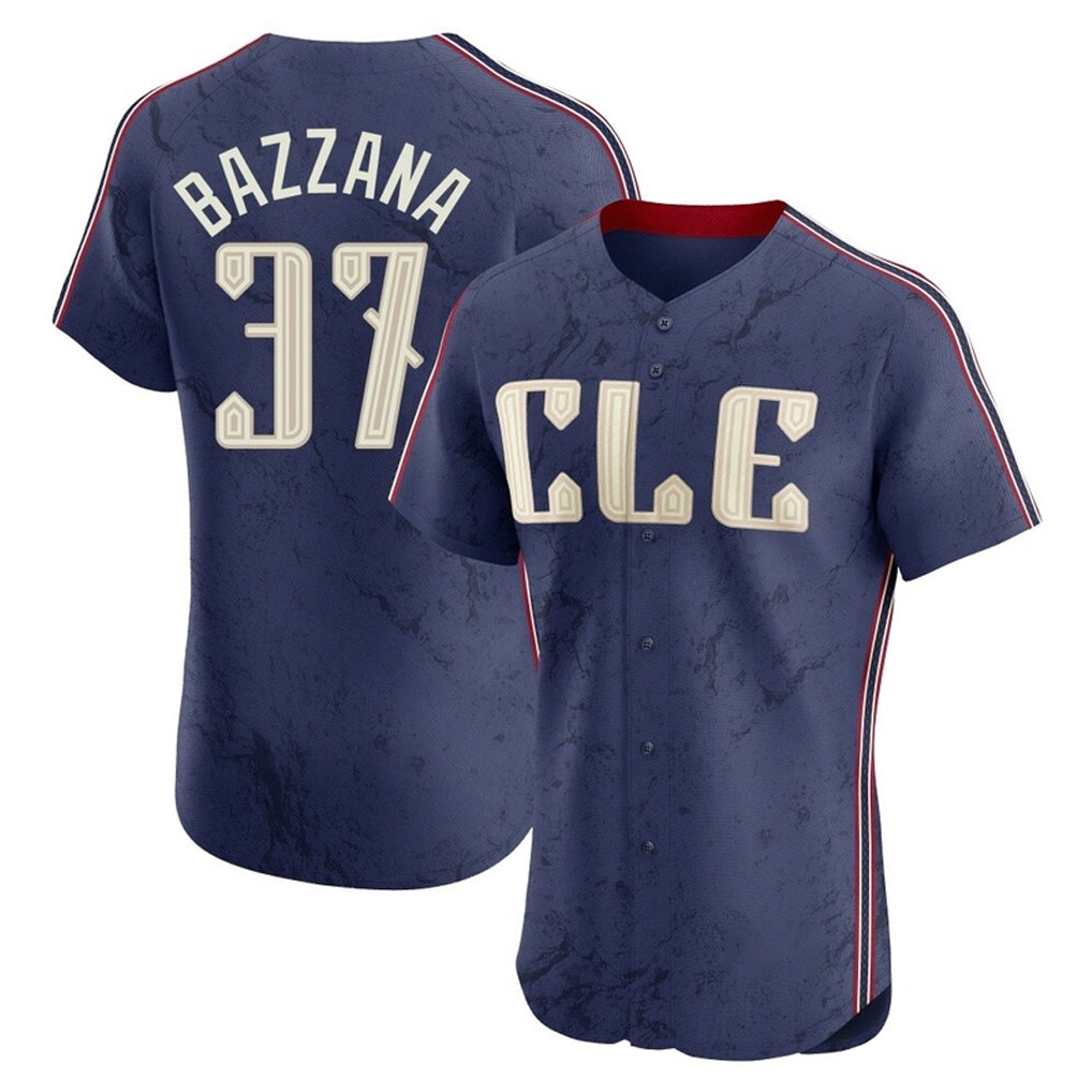 C.Guardians #37 Travis Bazzana Player Navy City Connect Limited Elite Home Ddoa Stitched Jerseys