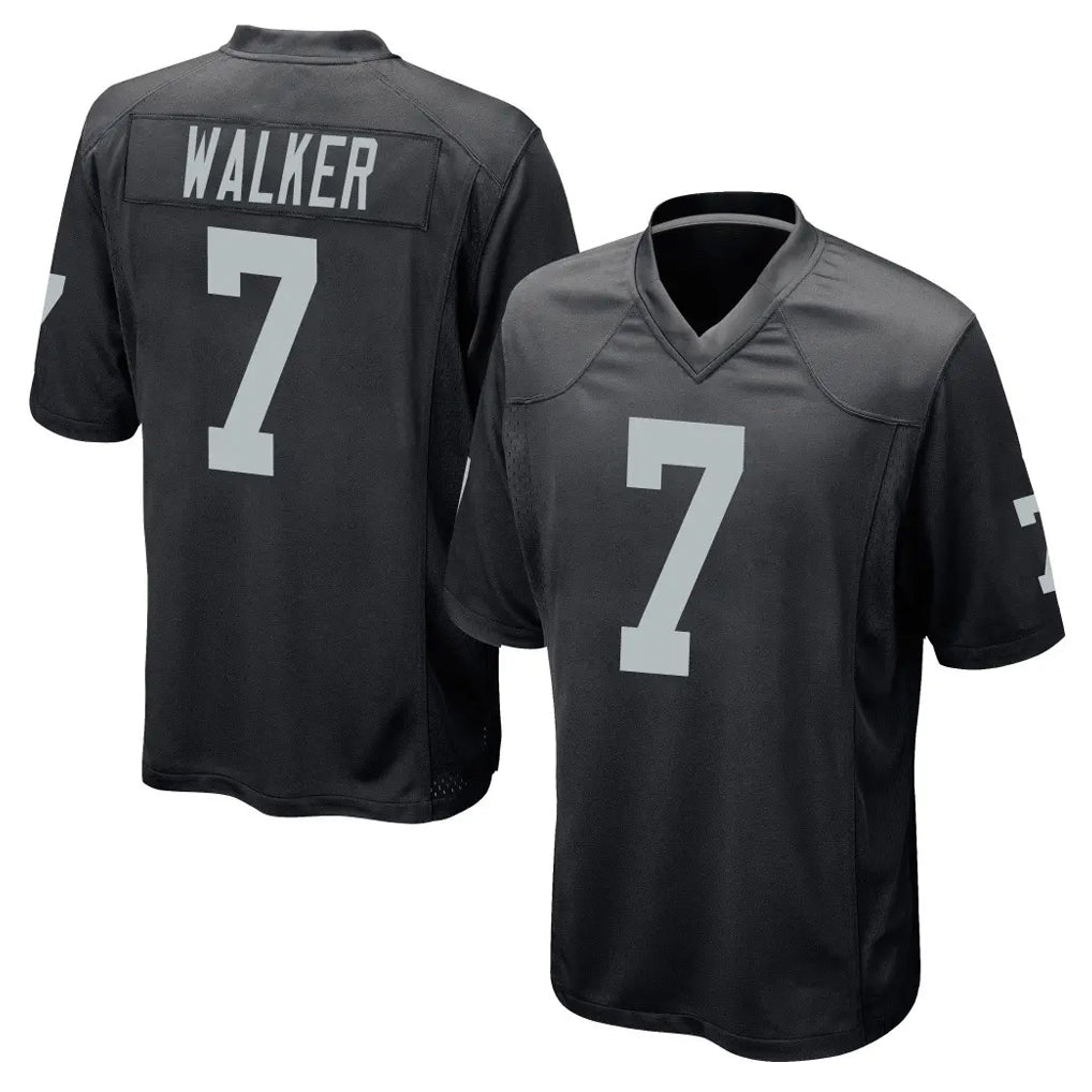 LV.Raiders #7 Quay Walker Player Black Home Game Ddoa Stitched Jerseys