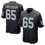 LV.Raiders #65 Tyler Linderbaum Player Black Home Game Ddoa Stitched Jerseys