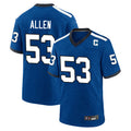 IN.Colts #53 CJ Allen Player Royal Alternate Indiana Nights Home Game Ddoa Stitched Jerseys