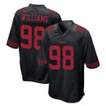 SF.49ers #98 Mykel Williams Player Black Alternate Home Game Ddoa Stitched Jerseys
