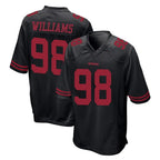 SF.49ers #98 Mykel Williams Player Black Alternate Home Game Ddoa Stitched Jerseys