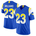 LA.Rams #23 Kyren Williams Player Royal Rivalries Vapor Limited Home Game Ddoa Stitched Jerseys