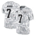 IN.Colts #7 Charvarius Ward Sr. Player Arctic Camo Salute To Service Limited Game Ddoa Stitched Jerseys