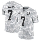 IN.Colts #7 Charvarius Ward Sr. Player Arctic Camo Salute To Service Limited Game Ddoa Stitched Jerseys