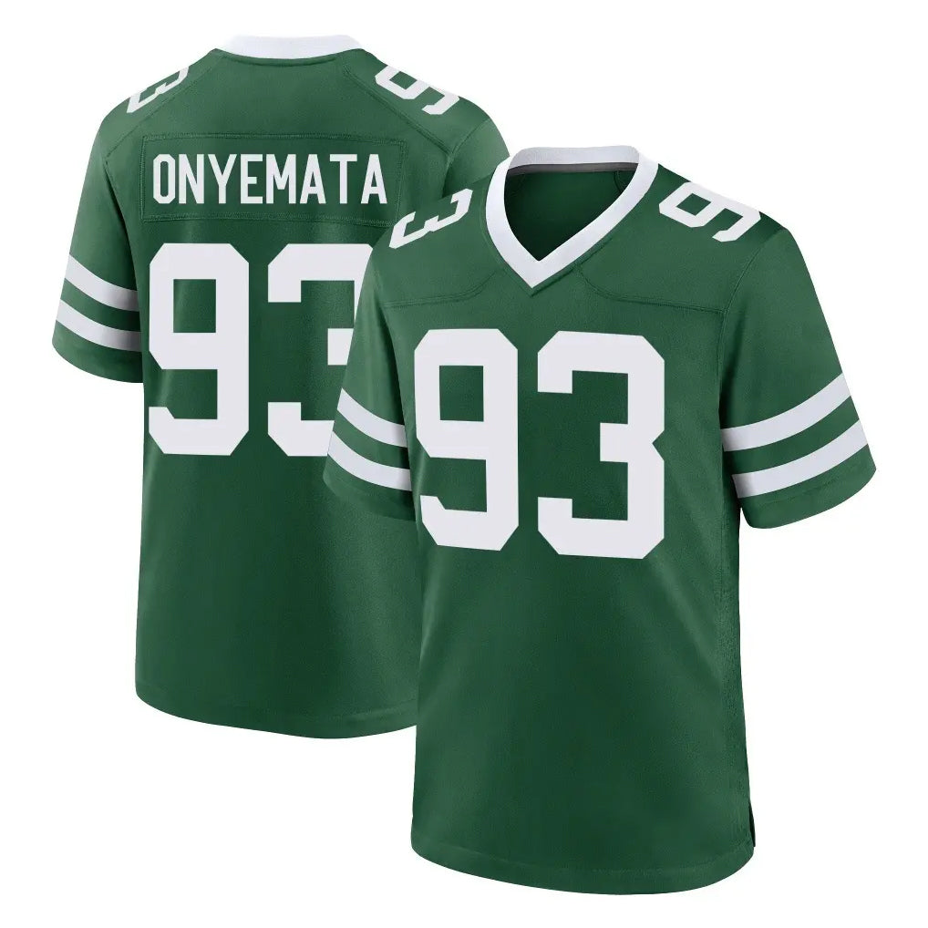 NY.Jets #93 David Onyemata Player Green Legacy Home Game Ddoa Stitched Jerseys