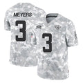 J.Jaguars #3 Jakobi Meyers Player Arctic Camo Salute To Service Limited Game Ddoa Stitched Jerseys