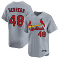 St. Louis Cardinals #48 Ivan Herrera Player Gray Home Limited Ddoa Stitched Jerseys
