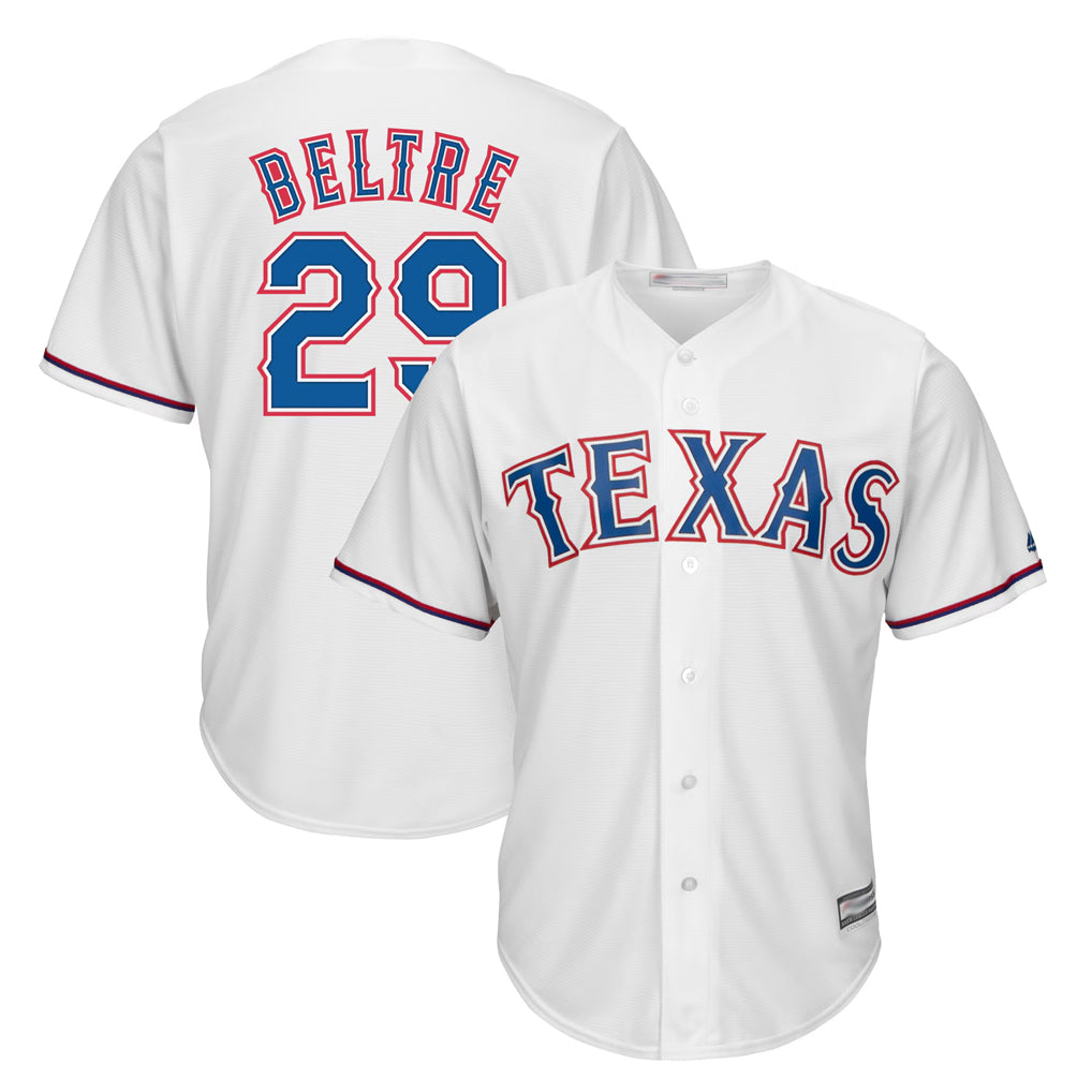 T.Rangers #29 Adrian Beltre Player White Majestic Home Cool Ddoa Stitched Jerseys