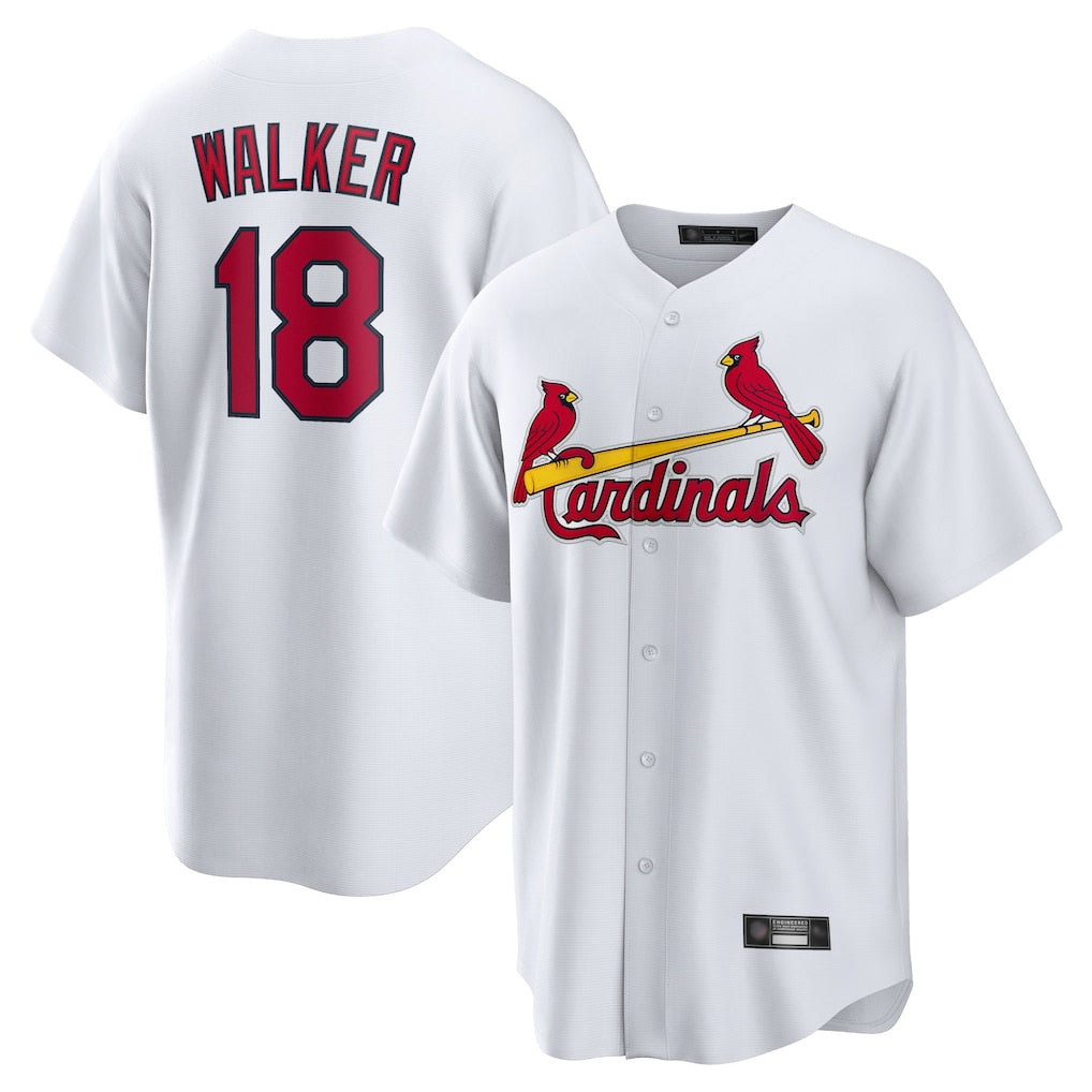 St. Louis Cardinals #18 Jordan Walker Player White Home Game Ddoa Stitched Jerseys