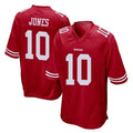 SF.49ers #10 Mac Jones Player Red Home Game Ddoa Stitched Jerseys