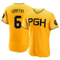 P.Pirates #6 Konnor Griffin Player Gold City Connect Home Limited Elite Ddoa Stitched Jerseys
