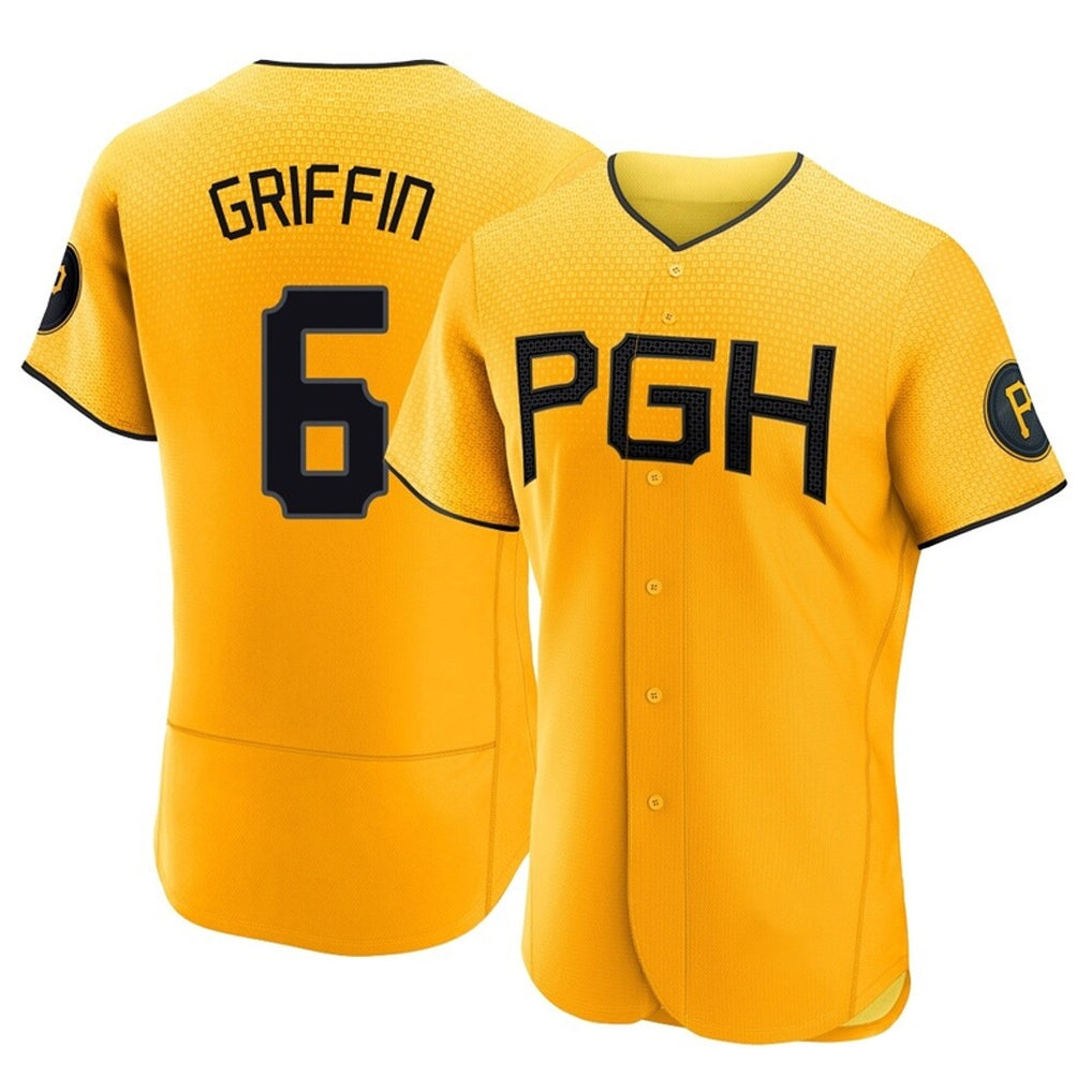 P.Pirates #6 Konnor Griffin Player Gold City Connect Home Limited Elite Ddoa Stitched Jerseys