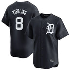 D.Tigers #8 Matt Vierling Player Navy Home Limited Game Ddoa Stitched Jerseys