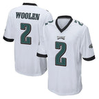 P.Eagles #2 Riq Woolen Player White Home Game Ddoa Stitched Jerseys