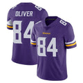 M.Vikings #84 Josh Oliver Player Purple Limited Vapor Untouchable Home Game Ddoa Stitched Jerseys