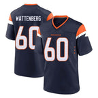 D.Broncos #60 Luke Wattenberg Player Navy Home Game Ddoa Stitched Jerseys