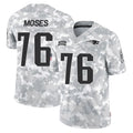 NE.Patriots #76 Morgan Moses Player Arctic Camo Salute To Service Limited Game Ddoa Stitched Jerseys