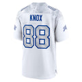 B.Bills #88 Dawson Knox Player White Rivalries Collection Game Ddoa Stitched Jerseys