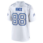 B.Bills #88 Dawson Knox Player White Rivalries Collection Game Ddoa Stitched Jerseys