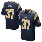 LA.Rams #37 Quentin Lake Player Navy Home Game Ddoa Stitched Jerseys