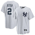 NY.Yankees #2 Derek Jeter Player White Game Home Ddoa Stitched Jerseys
