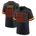 W.Commanders #25 Nick Cross Player Black Limited Home Game Ddoa Stitched Jerseys