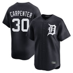 D.Tigers #30 Kerry Carpenter Player Navy Home Limited Game Ddoa Stitched Jerseys