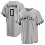 NY.Yankees #0 Marcus Stroman Player Gray Road Game Ddoa Stitched Jerseys