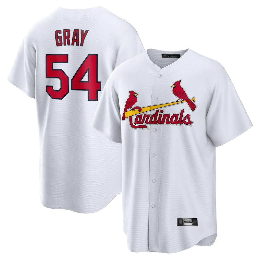 St. Louis Cardinals #54 Sonny Gray Player White Home Game Ddoa Stitched Jerseys