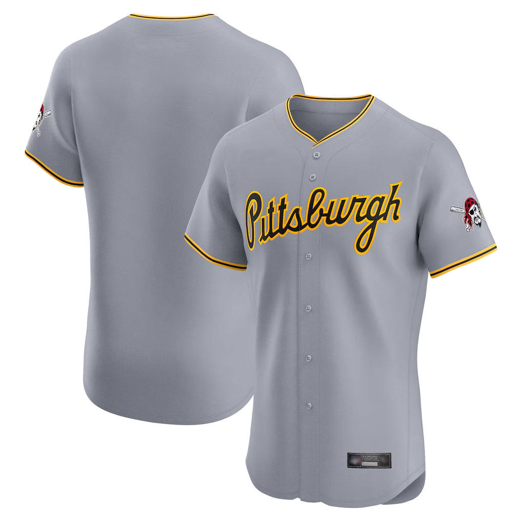 P.Pirates ## Pirates Blank Player Gray Road Home Limited Elite Ddoa Stitched Jerseys
