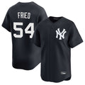 NY.Yankees #54 Max Fried Player Navy Limited Game Ddoa Stitched Jerseys