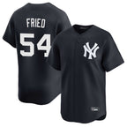 NY.Yankees #54 Max Fried Player Navy Limited Game Ddoa Stitched Jerseys