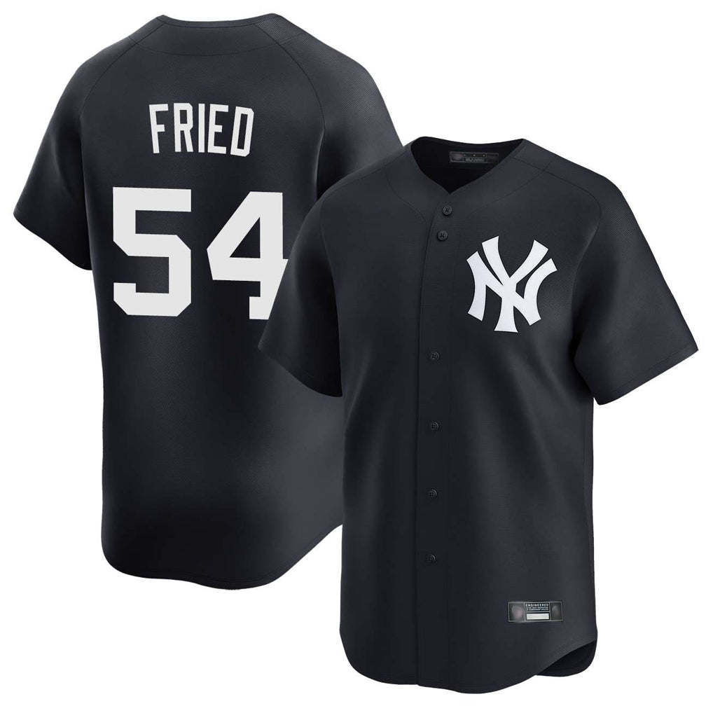 NY.Yankees #54 Max Fried Player Navy Limited Game Ddoa Stitched Jerseys