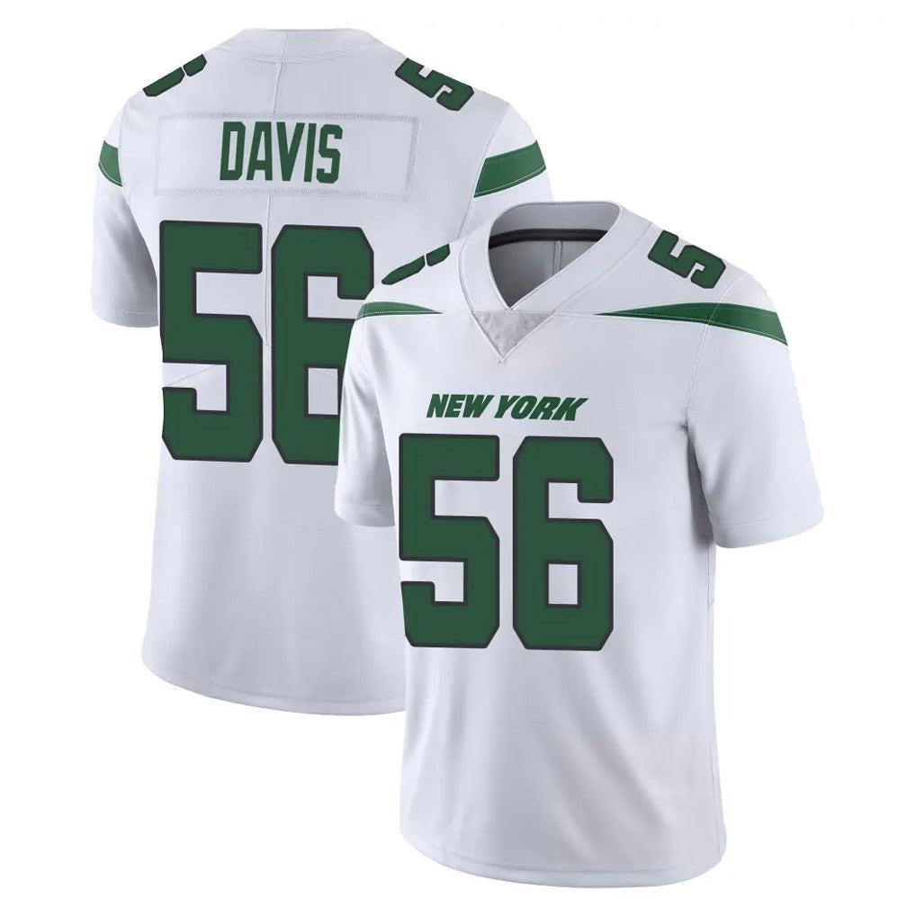 NY.Jets #56 Demario Davis Player White Spotlight Limited Vapor Home Game Ddoa Stitched Jerseys