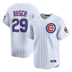 C.Cubs #29 Michael Busch Player White Limited Home Game Ddoa Stitched Jerseys