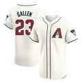 A.Diamondbacks #23 Zac Gallen Player Cream Limited Elite Home Game Ddoa Stitched Jerseys