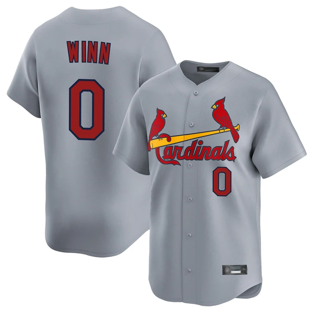 St. Louis Cardinals #0 Masyn Winn Player Gray Home Limited Ddoa Stitched Jerseys