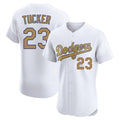 LA.Dodgers #23 Kyle Tucker Player Gold Limited Elite Home Ddoa Stitched Jerseys