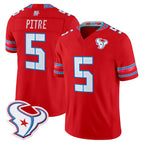 H.Texans #5 Jalen Pitre Player Red 2026 Rivalries Vapor Limited Home Game Ddoa Stitched jerseys