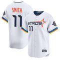 H.Astros #11 Cam Smith Player White City Connect Limited Home Ddoa Stitched Jerseys