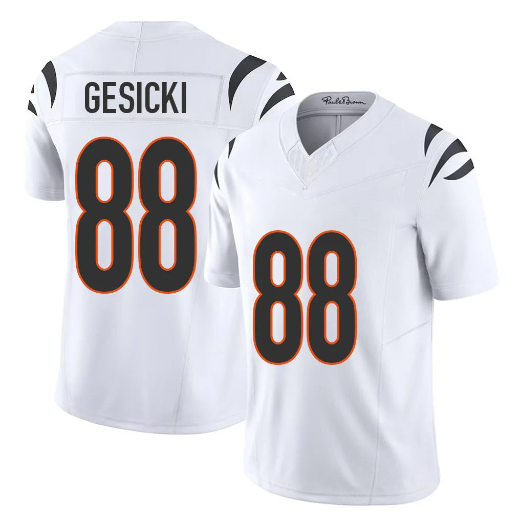 C.Bengals #88 Mike Gesicki Player White Vapor F.U.S.E. Limited Home Game Ddoa Stitched Jerseys