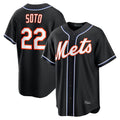 NY.Mets #22 Juan Soto Player Black Fashion Out Game Ddoa Stitched Jerseys