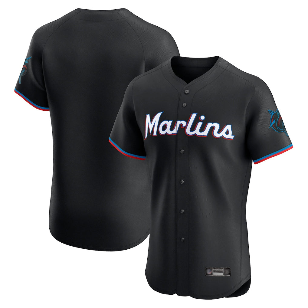 M.Marlins ## Marlins Blank Player Black Vapor Home Limited Elite Ddoa Stitched Jerseys