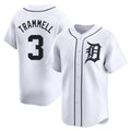 D.Tigers #3 Alan Trammell Player White Home Limited Ddoa Stitched Jerseys